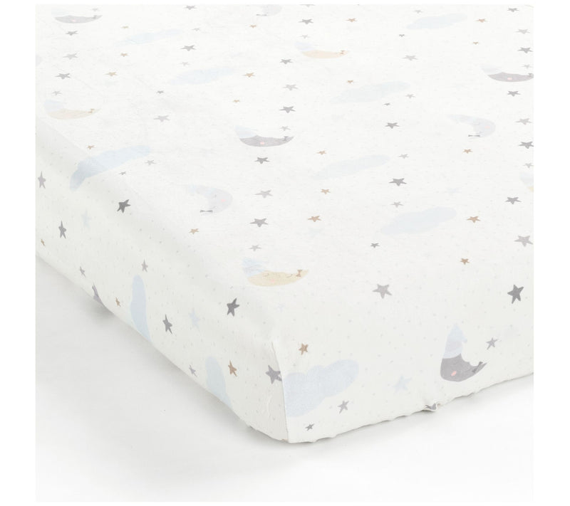Goodnight Little Moon Fitted Crib Sheet Multi b y Lush Decor — View 3