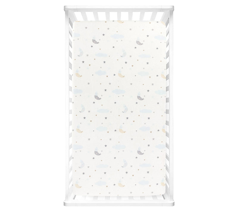 Goodnight Little Moon Fitted Crib Sheet Multi b y Lush Decor — View 4