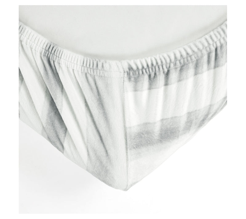 Watercolor Stripe Fitted Crib Sheet by Lush Decor — View 6