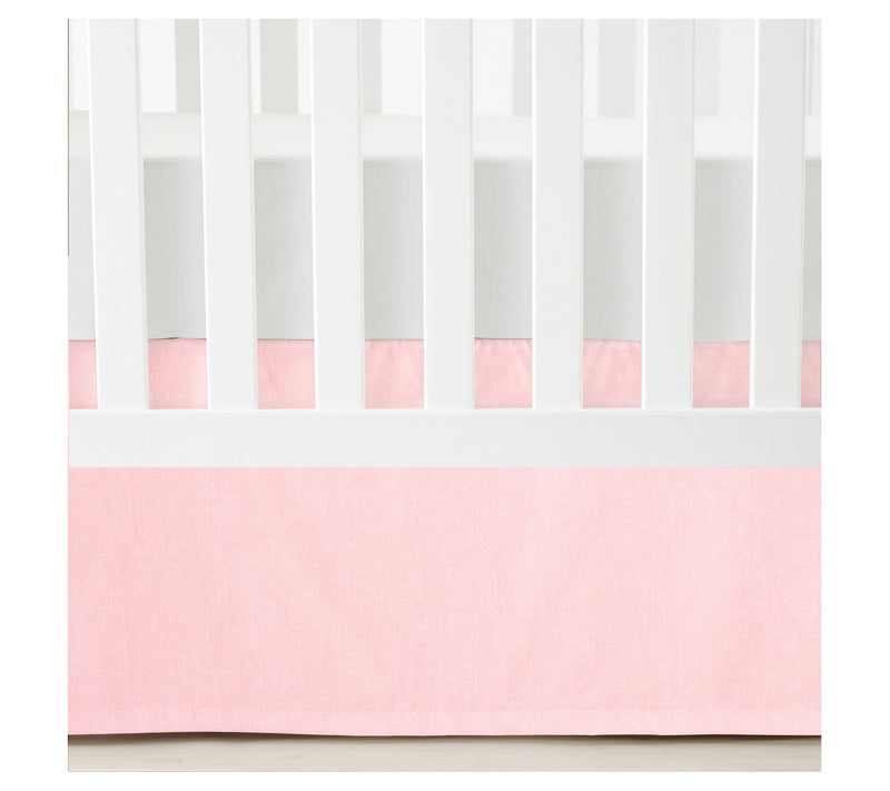 Printed Linen Textured Crib Skirt by Lush Decor — View 5
