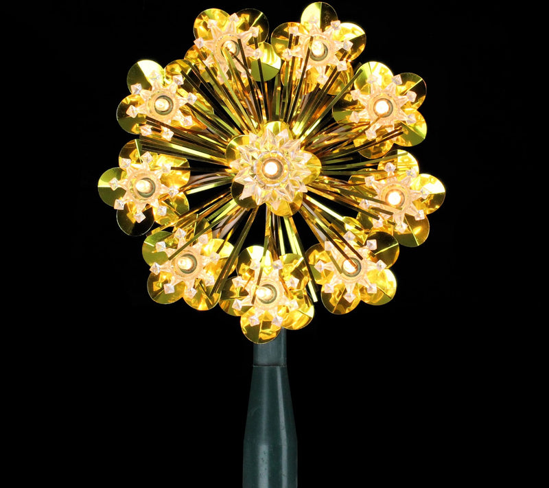 Northlight 5.5" Gold Snowflake Starburst Christmas Tree Topper — View 4
