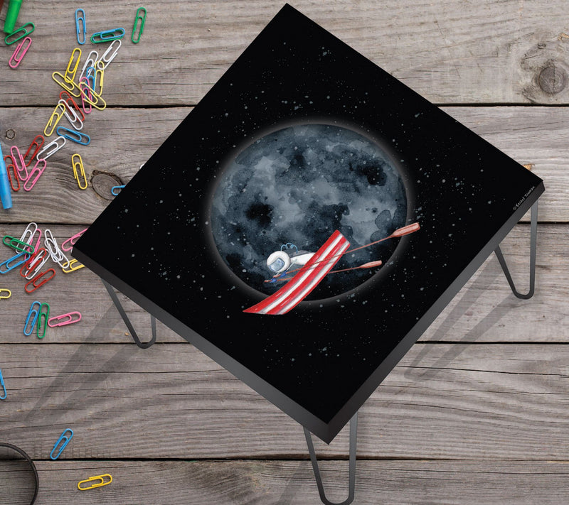 Courtside Market Moon Man Adventure Awaits 24x24 Square Table — View 5