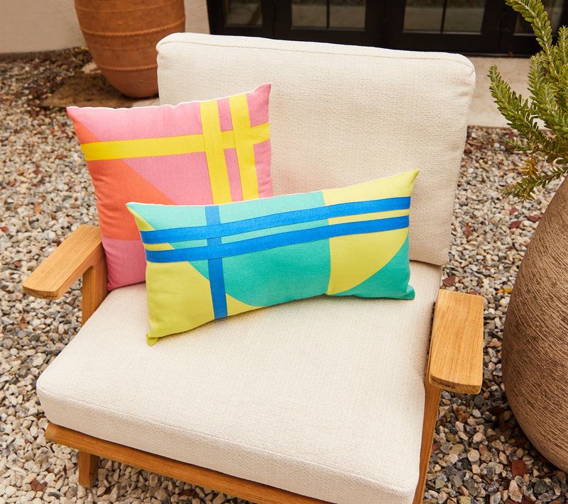 Bobby Berk Colorblock Square Pillow — View 6