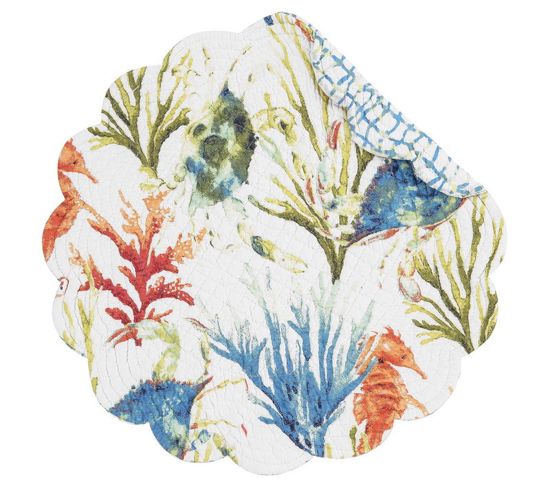 17" Marino Round Placemat Set of 6 by Valerie — View 3