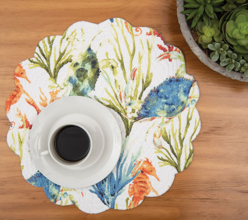 17" Marino Round Placemat Set of 6 by Valerie — View 9
