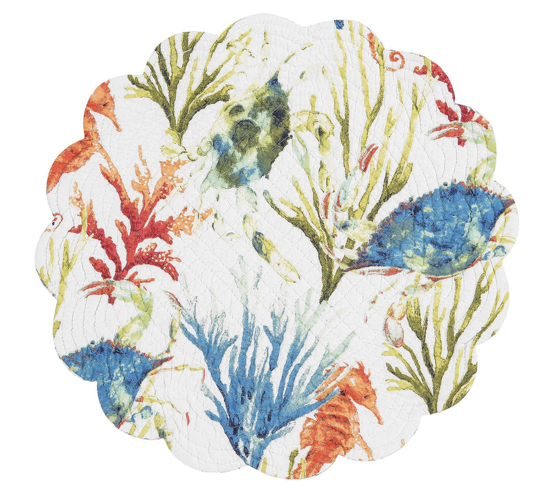 17" Marino Round Placemat Set of 6 by Valerie — View 5