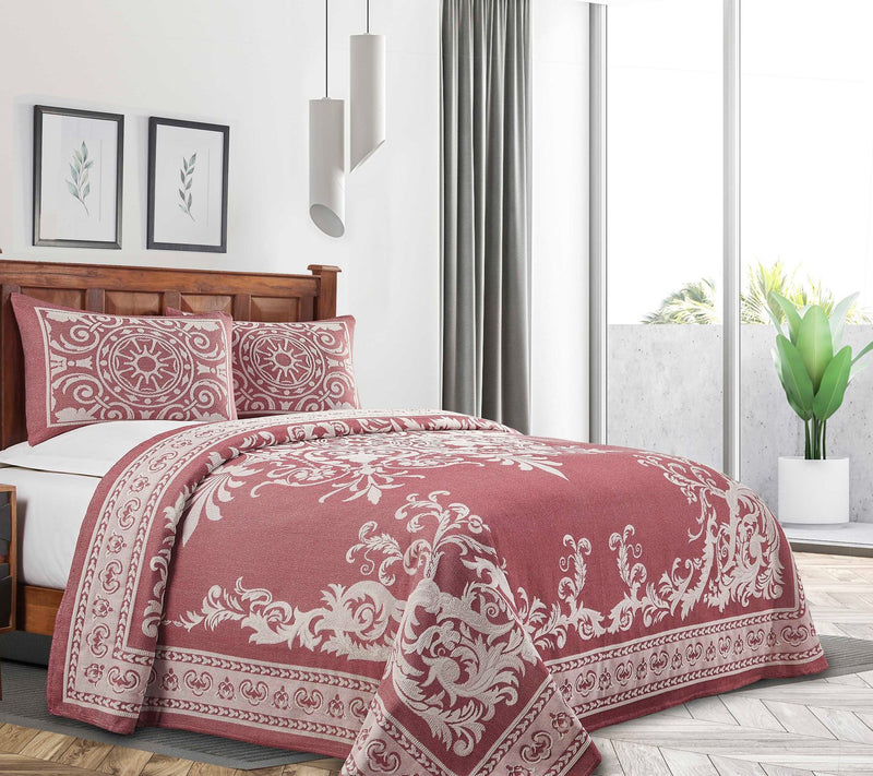 Superior Cotton Blend Oversized Bedspread and Sam Set, King — View 20