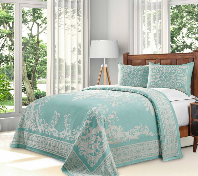 Superior Cotton Blend Oversized Bedspread and Sam Set, King — View 19