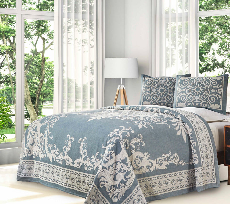 Superior Cotton Blend Oversized Bedspread and Sam Set, King — View 7