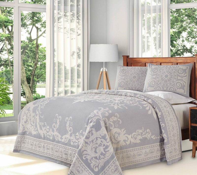 Superior Cotton Blend Oversized Bedspread and Sam Set, King — View 15