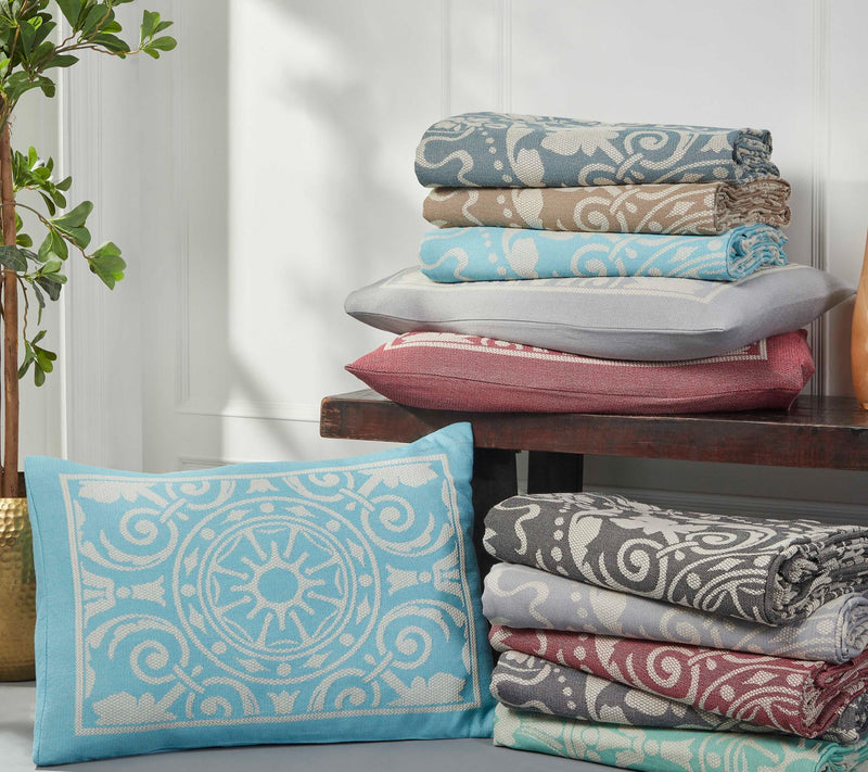 Superior Cotton Blend Oversized Bedspread and Sam Set, King — View 23