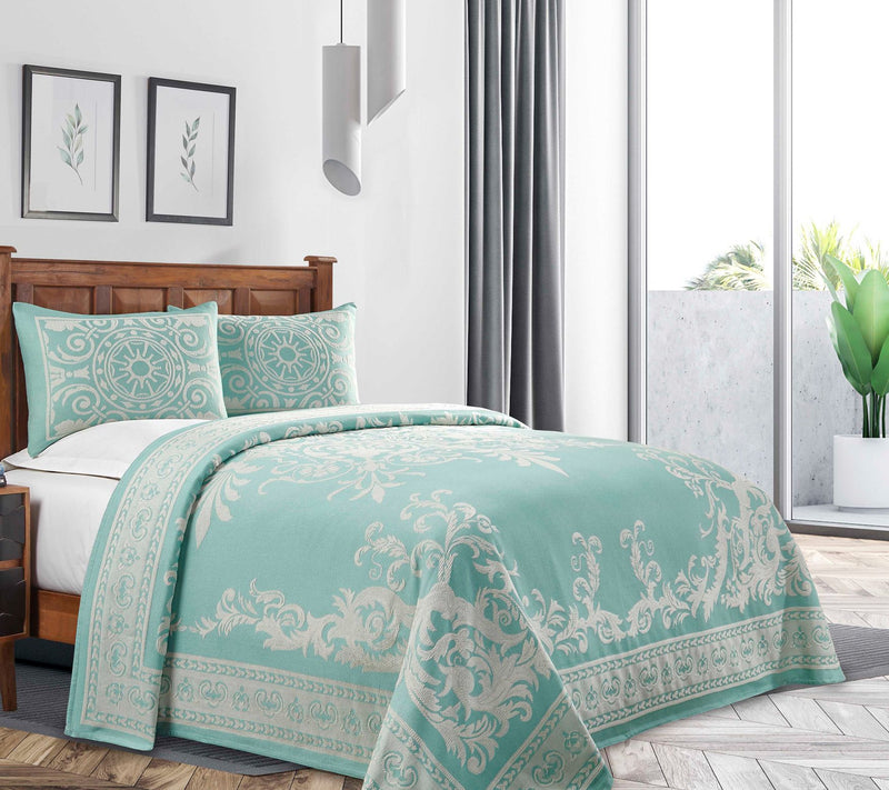 Superior Cotton Blend Oversized Bedspread and Sham Set, Queen — View 20