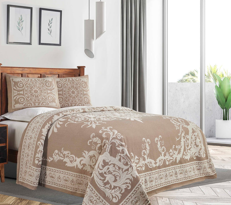 Superior Cotton Blend Oversized Bedspread and Sam Set, Twin — View 20