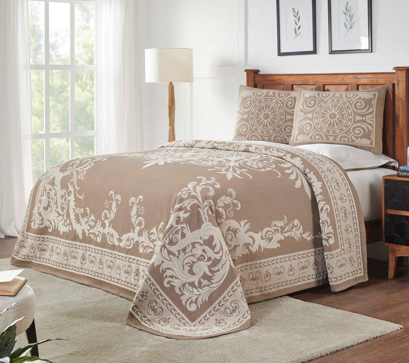 Superior Cotton Blend Oversized Bedspread and Sam Set, Twin — View 17