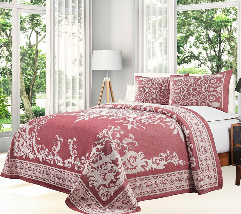 Superior Cotton Blend Oversized Bedspread and Sam Set, Twin — View 5