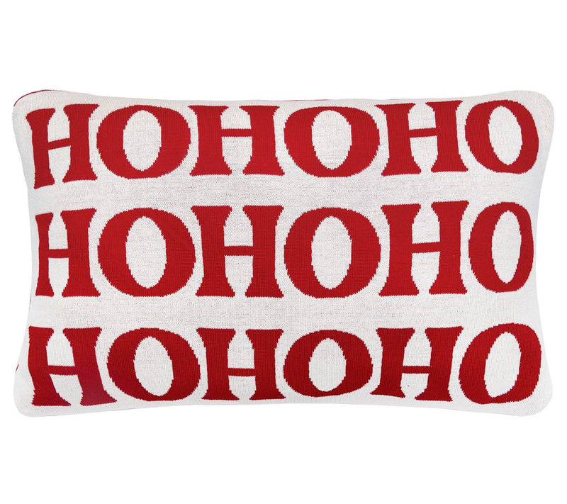 C&F Home Ho Ho Ho 14" x 22" Reversible Knitted Throw Pillow — View 4