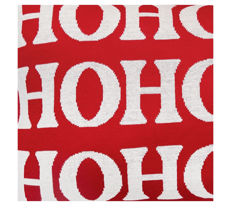 C&F Home Ho Ho Ho 14" x 22" Reversible Knitted Throw Pillow — View 5