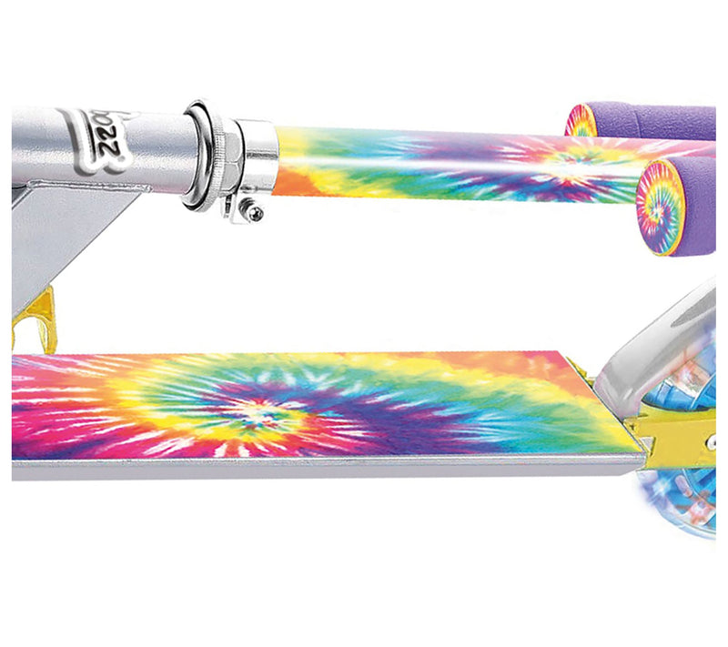 H Grossman Ozbozz Tie-Dye Foldable Scooter - Li ght UP Wheels — View 7