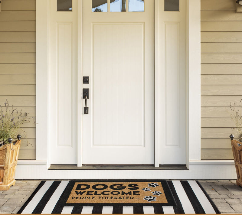 Design Imports Dog Welcome People Tolerated 17" x 29" Doormat — View 5