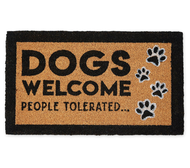 Design Imports Dog Welcome People Tolerated 17" x 29" Doormat — View 3