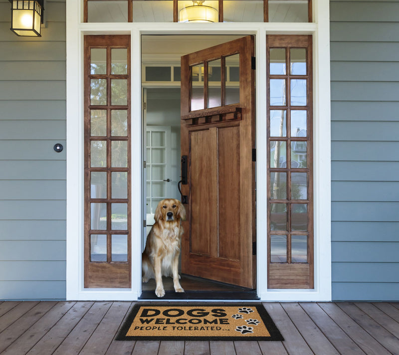 Design Imports Dog Welcome People Tolerated 17" x 29" Doormat — View 6