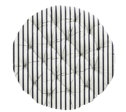 Sorra Home Indoor/Outdoor Sunbrella Stripe Papasan Cushion