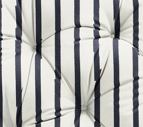 Sorra Home Indoor/Outdoor Sunbrella Stripe Papasan Cushion — View 2