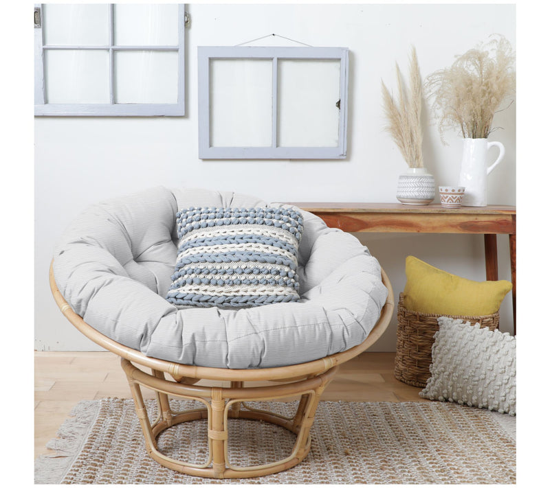 Sorra Home Indoor Angel Snow Round Papasan Cushion — View 4