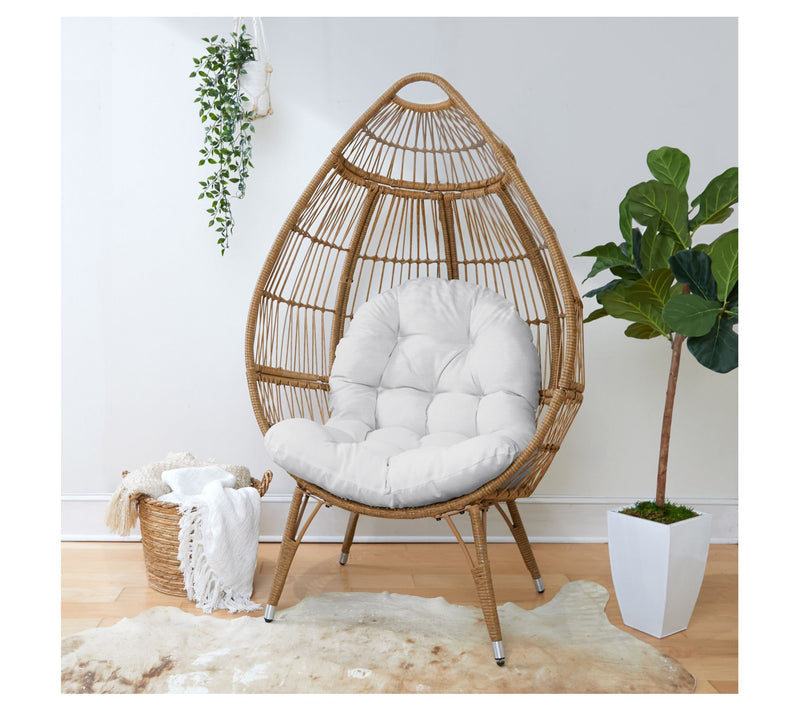 Sorra Home Indoor Angel Snow Egg Chair Cushion — View 4