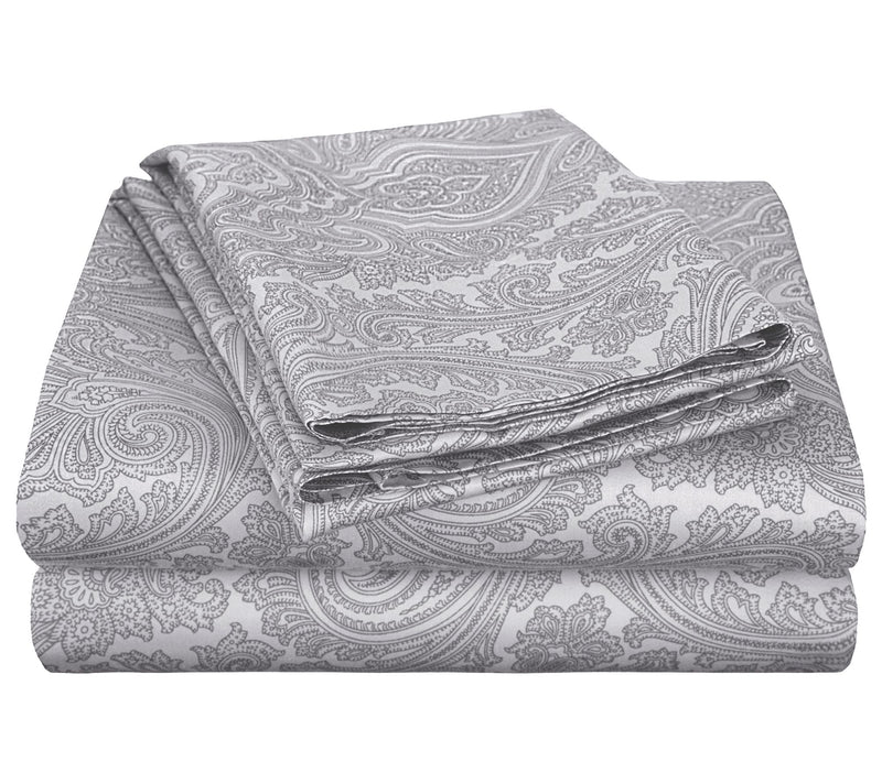Superior Paisley 600-Thread Count CottonBlend Sheet Set, Queen — View 7