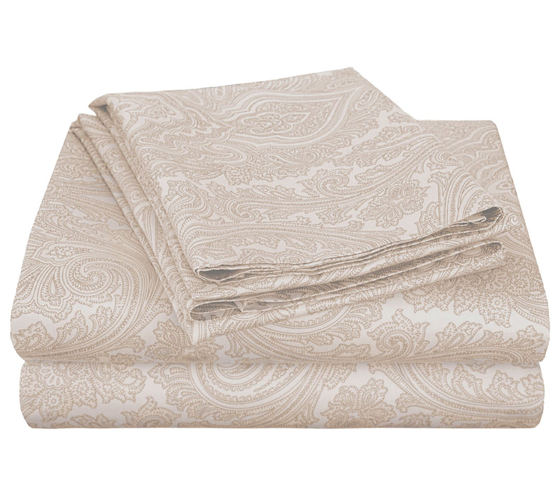 Superior Paisley 600-Thread Count CottonBlend Sheet Set, Queen — View 9