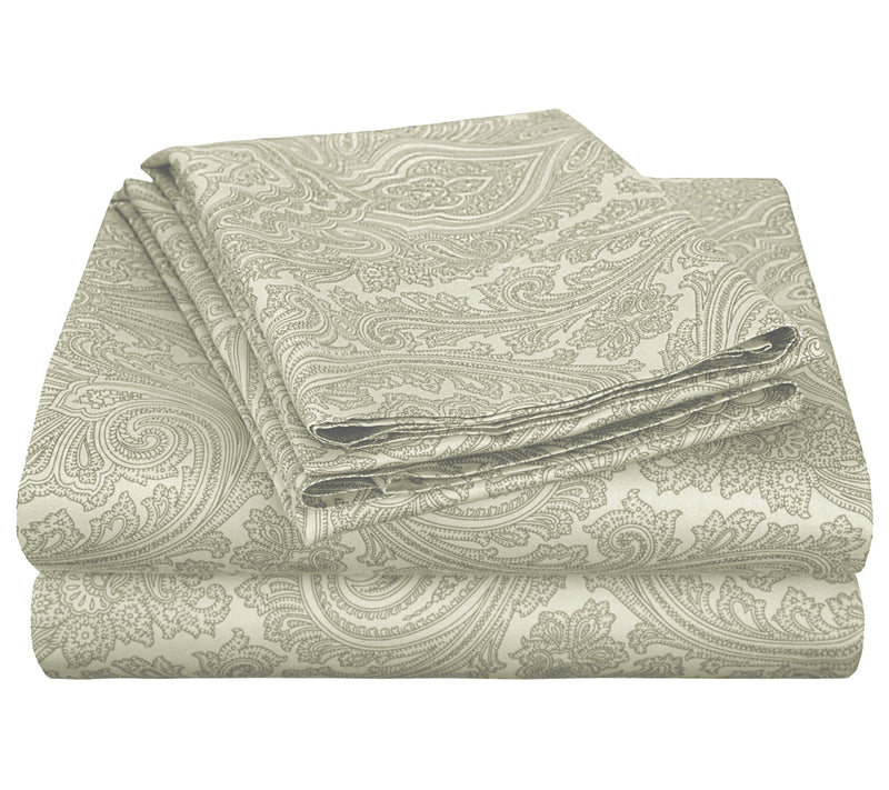 Superior Paisley 600-Thread Count CottonBlend Sheet Set, Queen — View 13