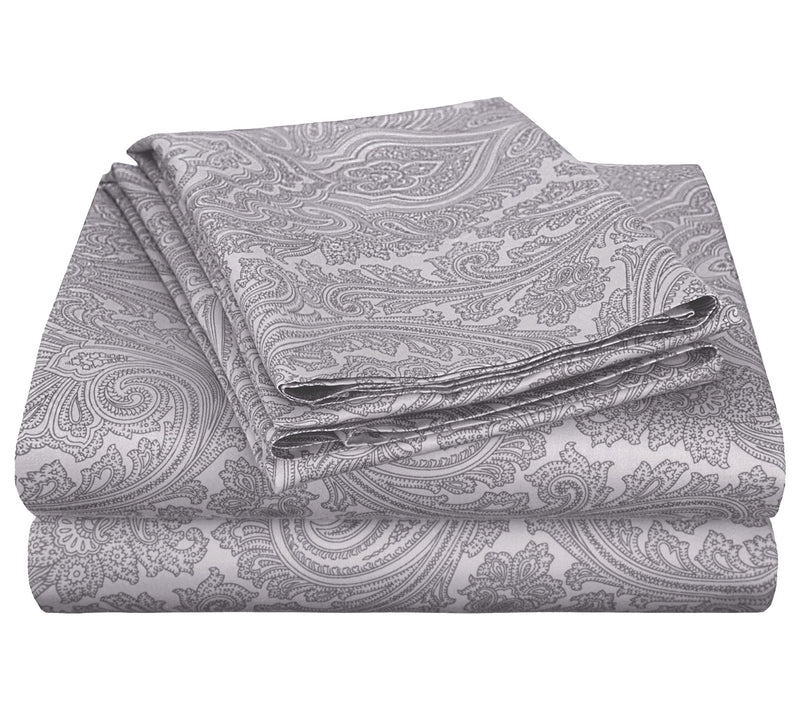 Superior Paisley 600-Thread Count CottonBlend Sheet Set, Queen — View 5