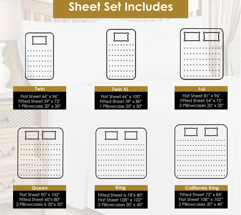 Superior Solid 1500-Thread Count Cotton-Blend Sheet Set, King — View 23