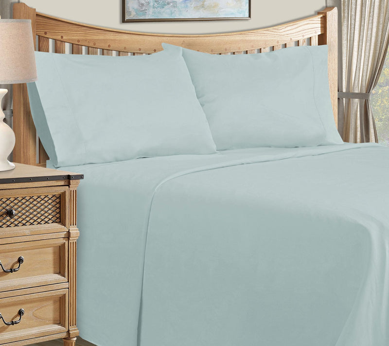 Superior Solid 1500-Thread Count Cotton-Blend Sheet Set, King — View 8