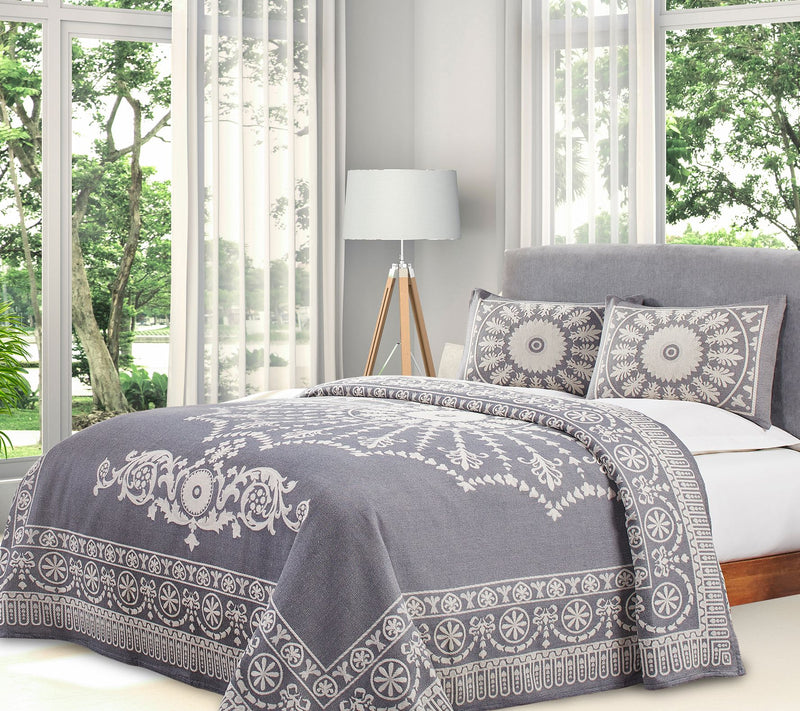 Superior Lightweight Cotton Blend Oversized Bedspread, Queen — View 20