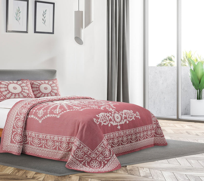 Superior Lightweight Cotton Blend Oversized Bedspread, Queen — View 5