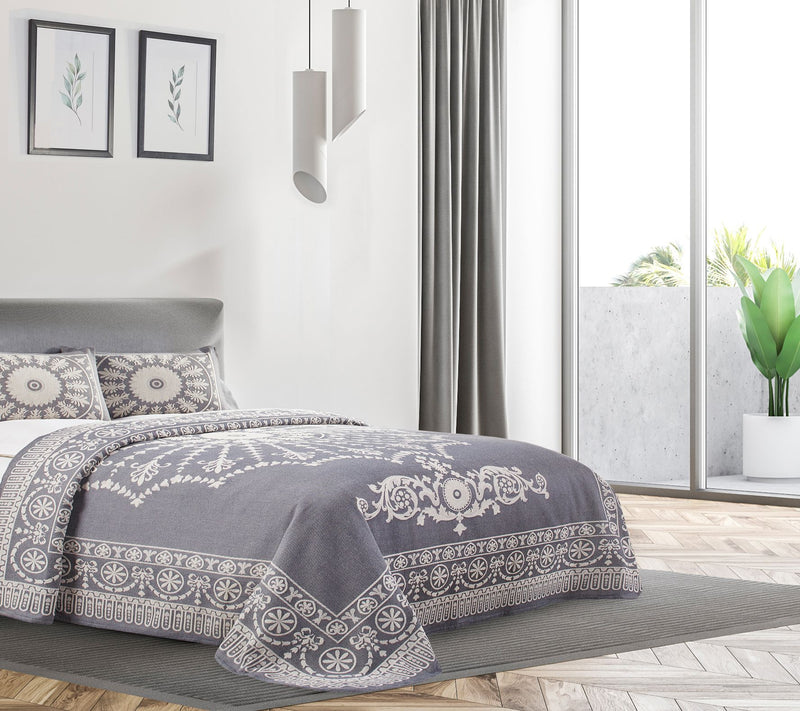 Superior Lightweight Cotton Blend Oversized Bedspread, Queen — View 11