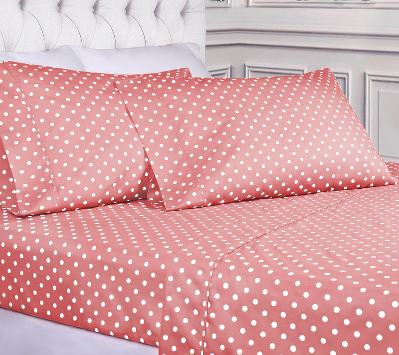 Superior Polka Dot 600-Thread Count Cotton Blend Sheet, King — View 13