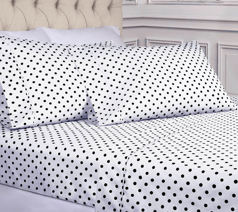 Superior Polka Dot 600-Thread Count Cotton Blend Sheet, King — View 15