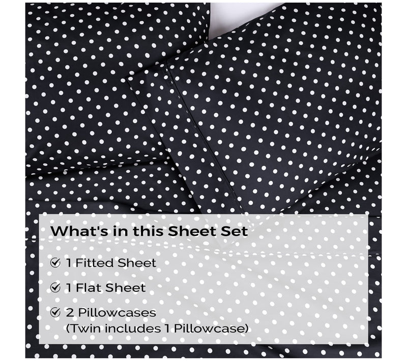 Superior Polka Dot 600-Thread Count Cotton Blend Sheet, King — View 21