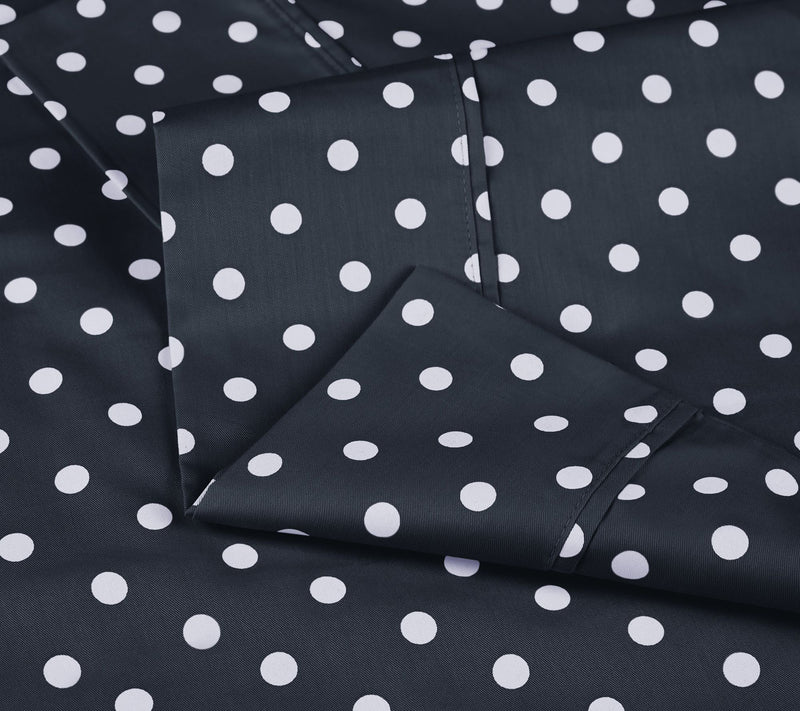 Superior Polka Dot 600-Thread Count Cotton Blend Sheet, King — View 19