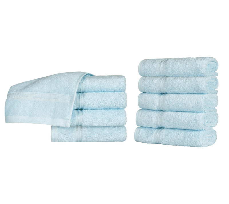 Superior Solid Egyptian Cotton 10-Piece Face Towel Set — View 13
