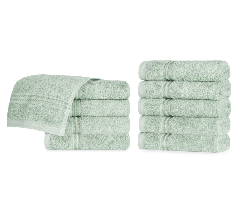Superior Solid Egyptian Cotton 10-Piece Face Towel Set — View 21