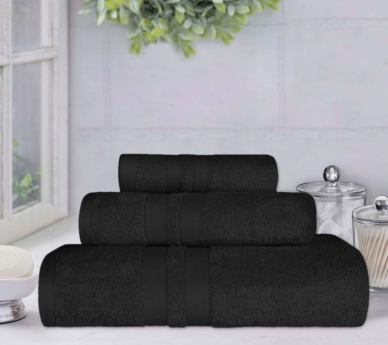 Superior Ultra-Soft Cotton Highly Absorbent 3-Piece Towel Set — View 3