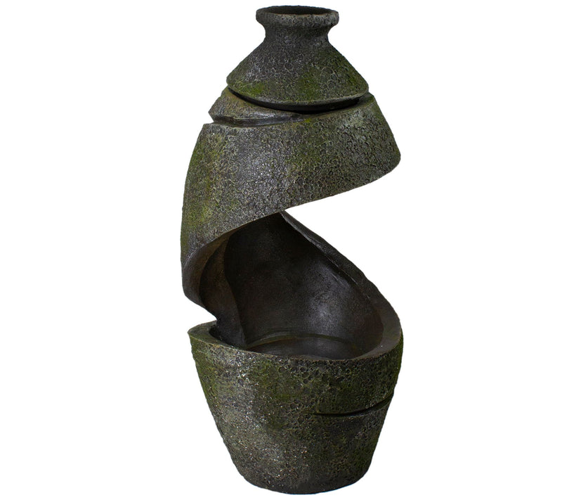 Northlight 31" Green and Gray Mossy Garden Water Fountain — View 5