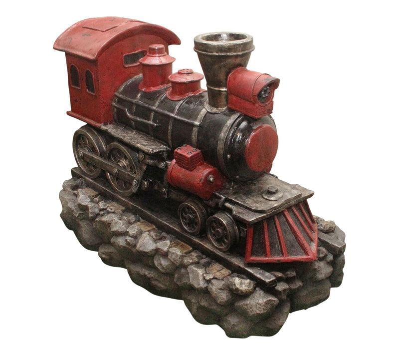 Northlight 38" Red & Black Locomotive Train Water Fountain — Main view