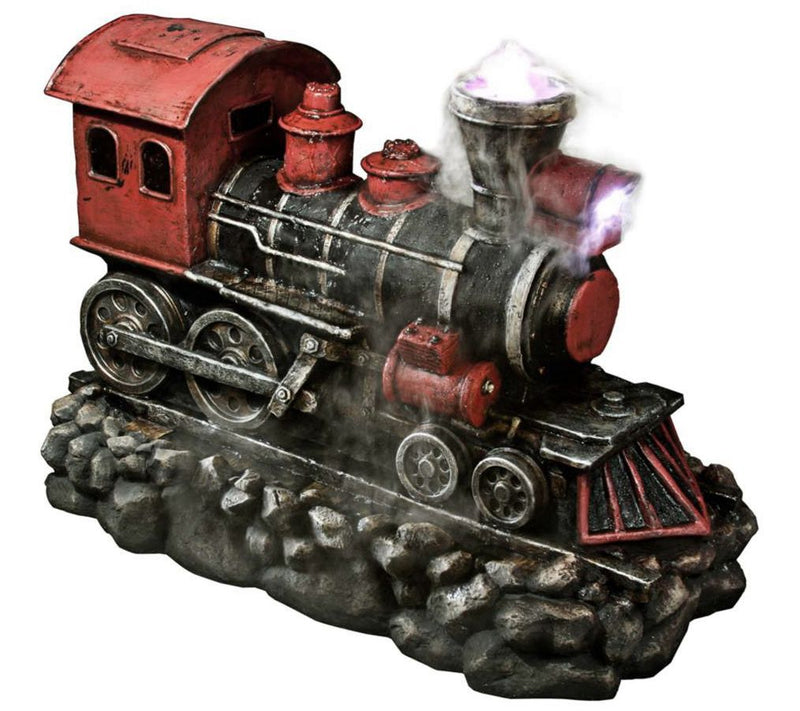 Northlight 38" Red & Black Locomotive Train Water Fountain — View 4