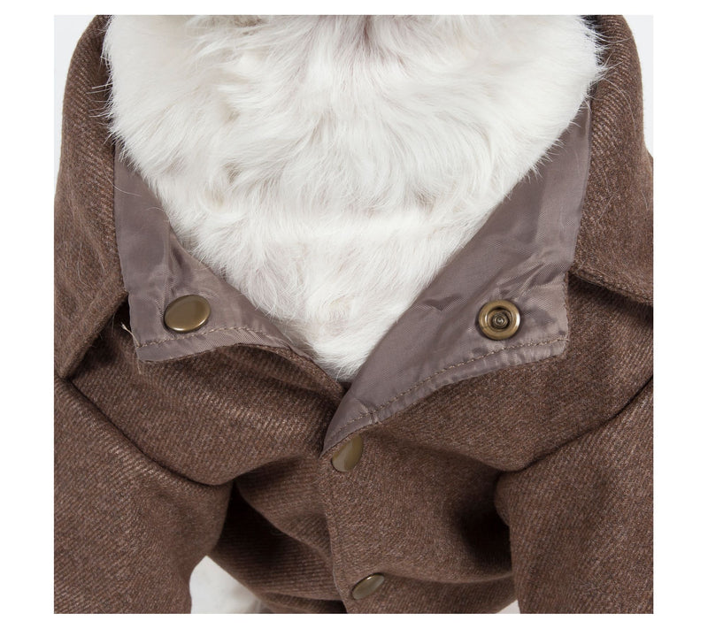 Pet Life Galore Back-Buckled Fashion Cotton Pet Coat — View 5