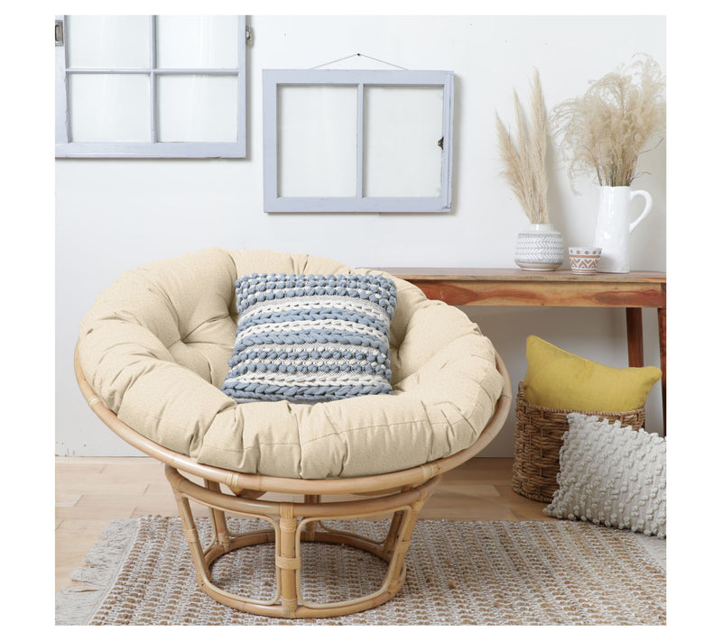Sorra Home 48" Suede Round Papasan Cushion — View 25